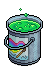 Green Tub of Paint