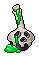 Green Skull Bottle