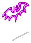 Pink Bat Sticker