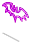 Pink Bat Sticker