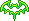 Green Bat Sticker