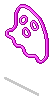 Pink Ghost Sticker