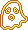 Yellow Ghost Sticker