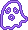 Purple Ghost Sticker
