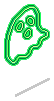 Green Ghost Sticker
