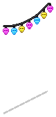 Multicolour Skull Garland