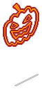 Neon Pumpkin Sticker