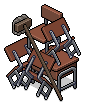 Stacked Chairs