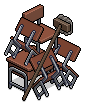Stacked Chairs