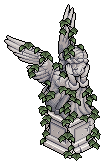 Ivy-Covered Statue