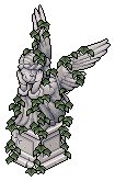 Ivy-Covered Statue