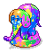 Neon Elephant Statue