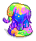 Neon Elephant Statue