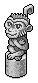 Stone Monkey Statuette