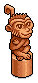 Bronze Monkey Statuette