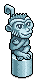 Silver Monkey Statuette