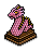 Miniature Pink Dragon Lamp