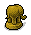 Miniature Gold Elephant Statue