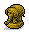 Miniature Gold Elephant Statue