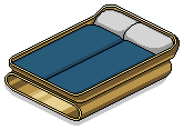Gold Mode Double Bed