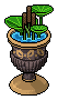 Brass Water Lily Pot