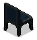 Black plasto chair
