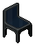 Black plasto chair
