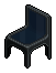 Black plasto chair