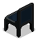 Black plasto chair