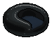 Black pod chair