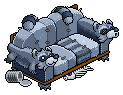 Fake Fur Raccoon Sofa