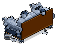 Fake Fur Raccoon Sofa