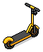 Yellow Electric Scooter
