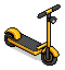 Yellow Electric Scooter
