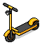 Yellow Electric Scooter