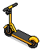 Yellow Electric Scooter