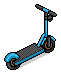 Blue Electric Scooter