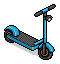 Blue Electric Scooter