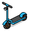 Blue Electric Scooter