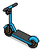 Blue Electric Scooter