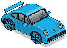 Blue Sports Car