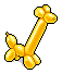 Yellow Giraffe Balloon