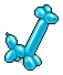 Blue Giraffe Balloon