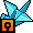 Blue Origami Crane