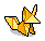 Yellow Origami Fox