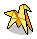 Yellow Origami Horse