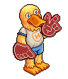 University Duck Mascot