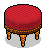 Ruby Vintaque Stool