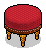 Ruby Vintaque Stool