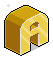 Golden Letter Blocks